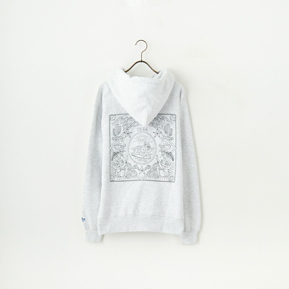 The Endless Summer [エンドレスサマー] 別注 バンダナ刺繡スウェットパーカー [C-24774508-JF] 03 GRAY