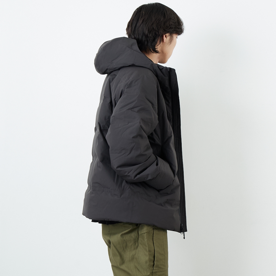 patagonia [パタゴニア] メンズ ジャクソン グレイシャージャケット [27921] BLK &&モデル身長：179cm 着用サイズ：L&&