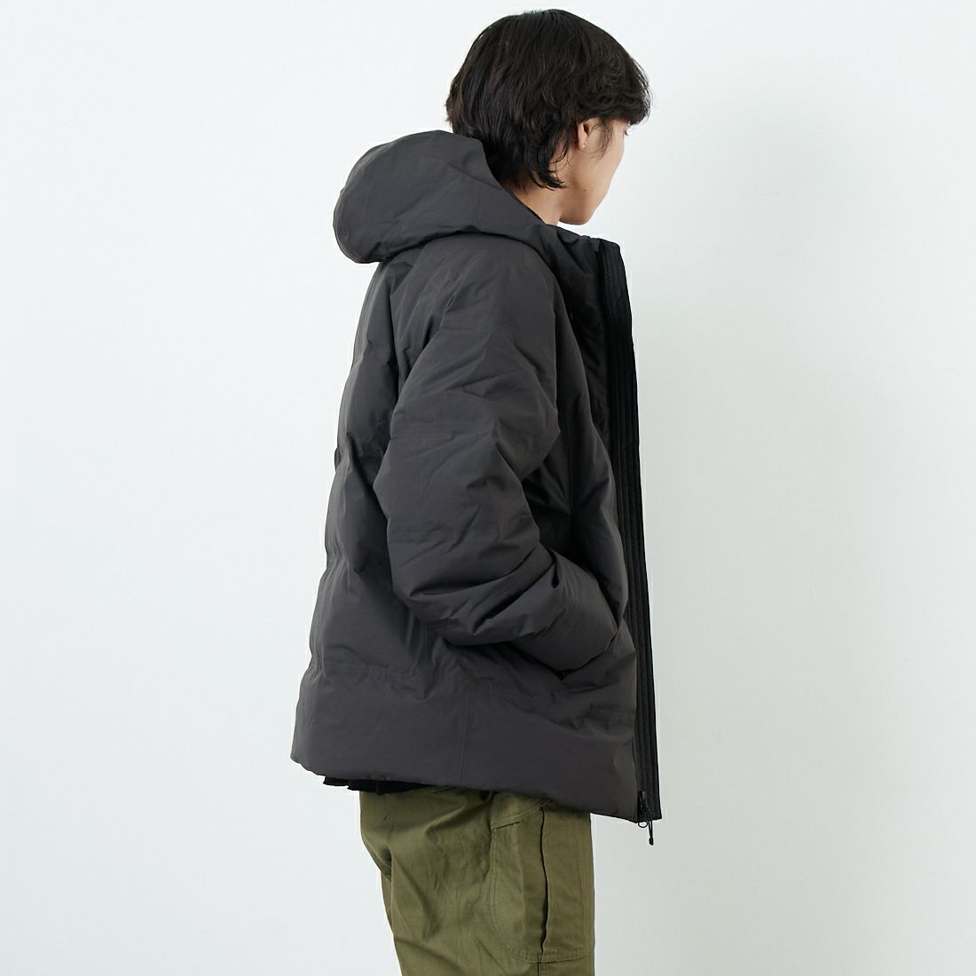 patagonia [パタゴニア] メンズ ジャクソン グレイシャージャケット [27921] BLK &&モデル身長：179cm 着用サイズ：L&&