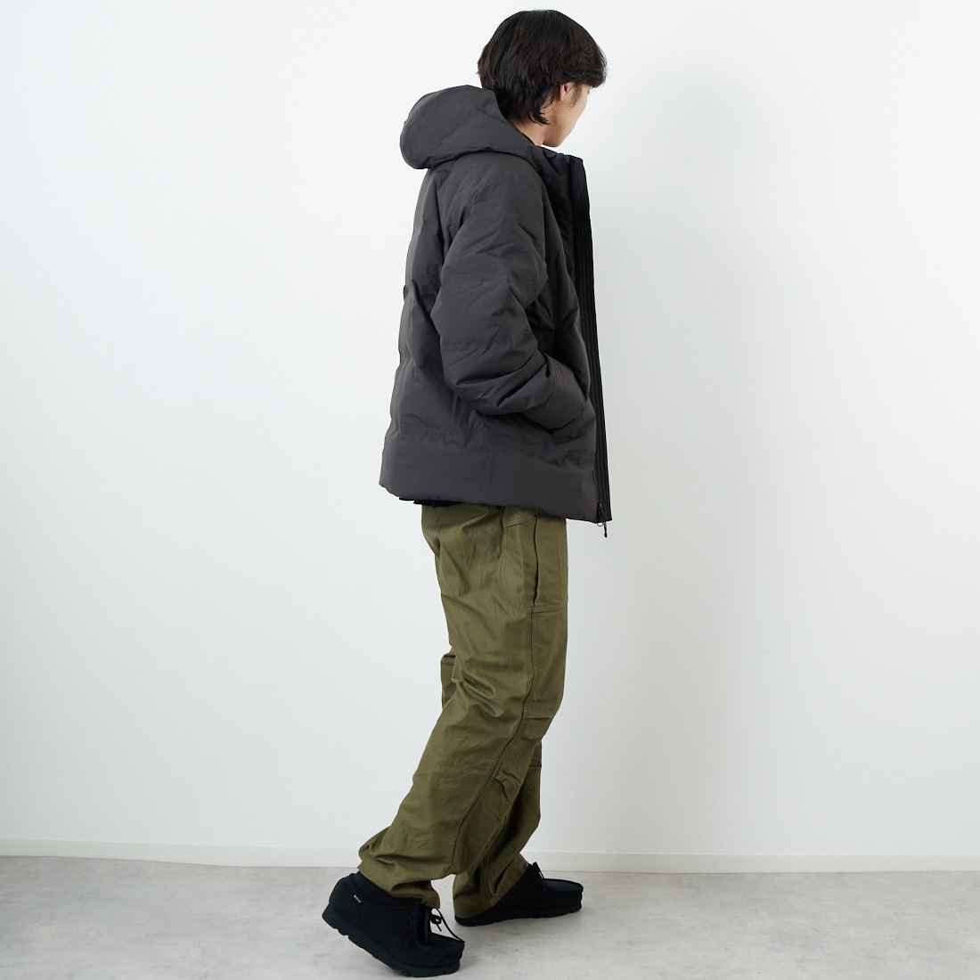 patagonia [パタゴニア] メンズ ジャクソン グレイシャージャケット [27921] BLK &&モデル身長：179cm 着用サイズ：L&&