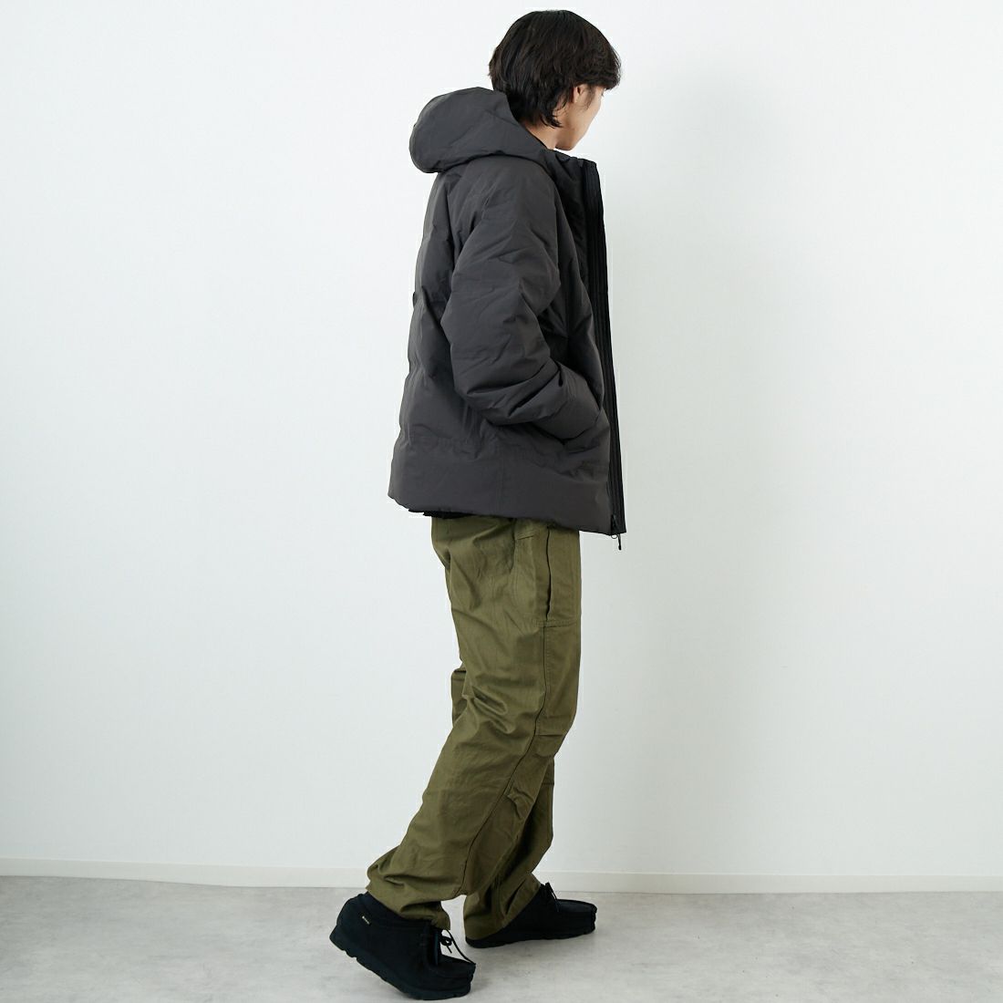 patagonia [パタゴニア] メンズ ジャクソン グレイシャージャケット [27921] BLK &&モデル身長：179cm 着用サイズ：L&&