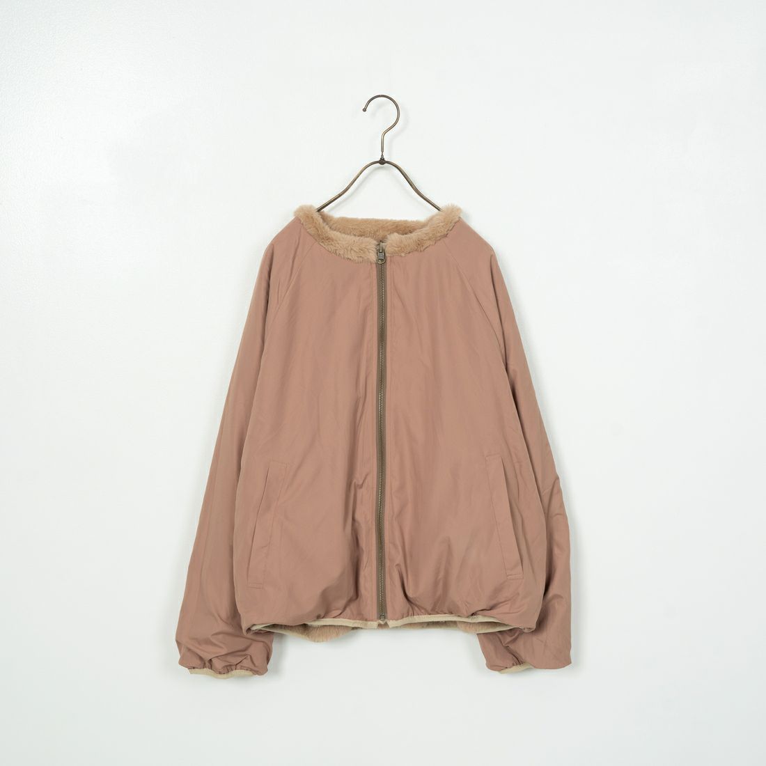 Jeans Factory Clothes [ジーンズファクトリークローズ] リバーシブルフェイクファーブルゾン [147221] 11 ﾍﾞｰｼﾞｭ