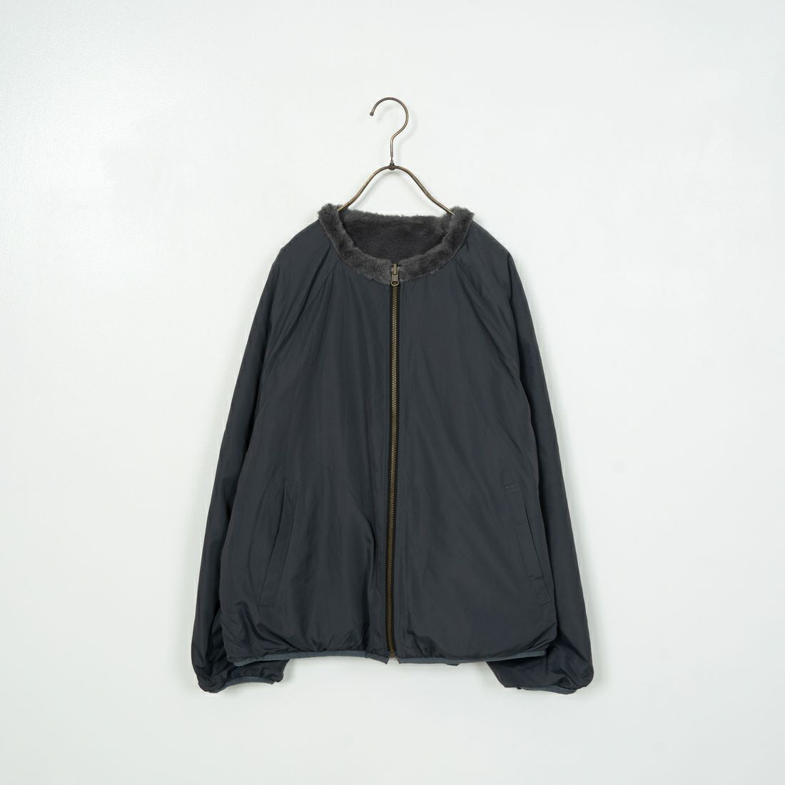 Jeans Factory Clothes [ジーンズファクトリークローズ] リバーシブルフェイクファーブルゾン [147221] 08 ﾁｬｺｰﾙ
