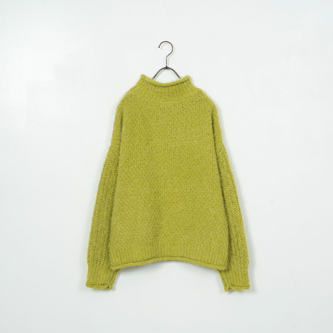 Jf Ready Made [ジェイエフレディメイド] ラメモールバスケット編みプルオーバー [3224424] ｲｴﾛｰｸﾞﾘｰﾝ