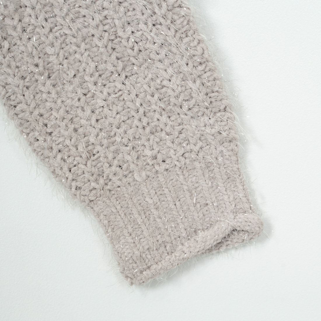 Jf Ready Made [ジェイエフレディメイド] ラメモールバスケット編みプルオーバー [3224424] ｸﾞﾚｰﾍﾞｰｼﾞｭ