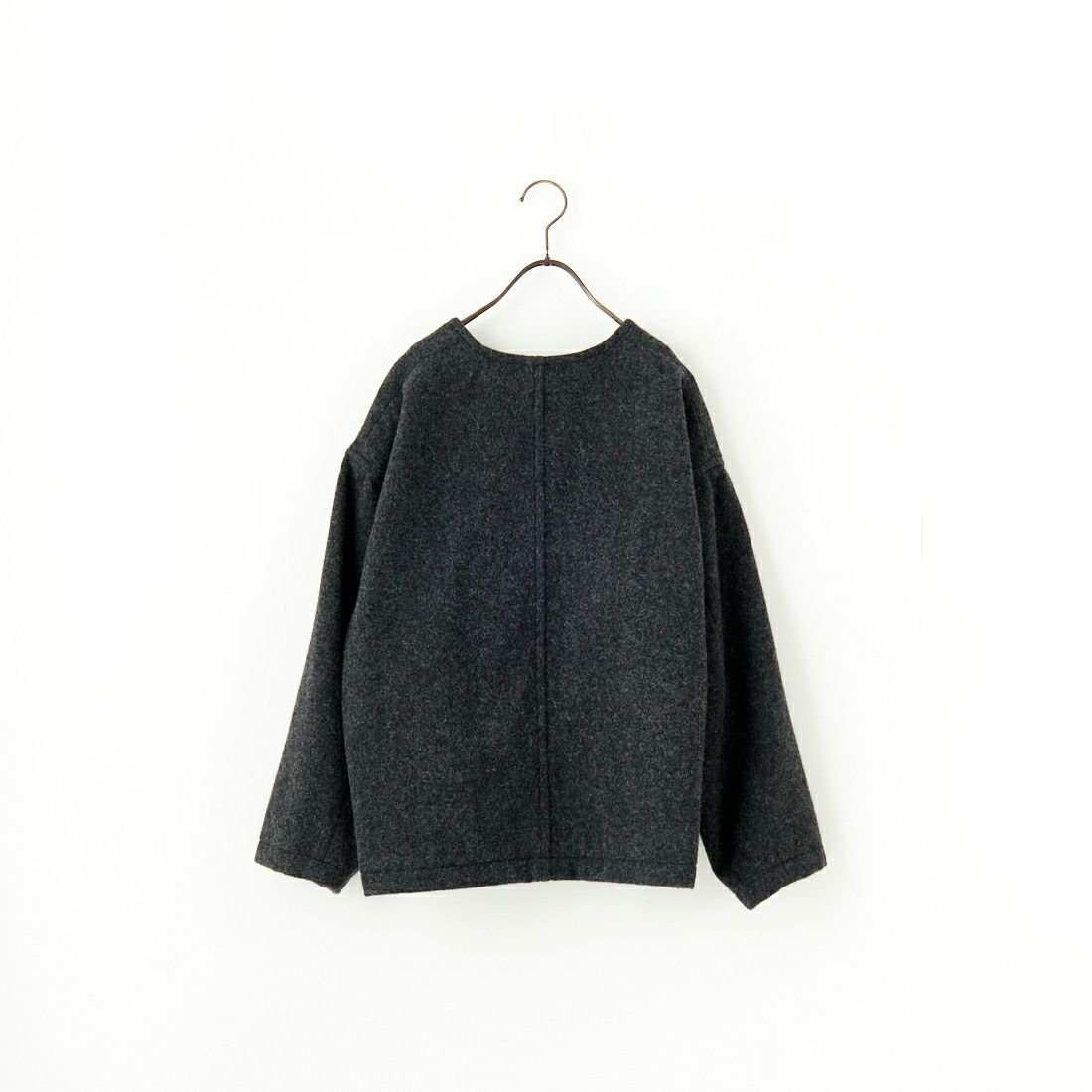 DANTON [ダントン] ウールライトパイル Vネックジャケット [DT-A0542SWP] CHARCOAL