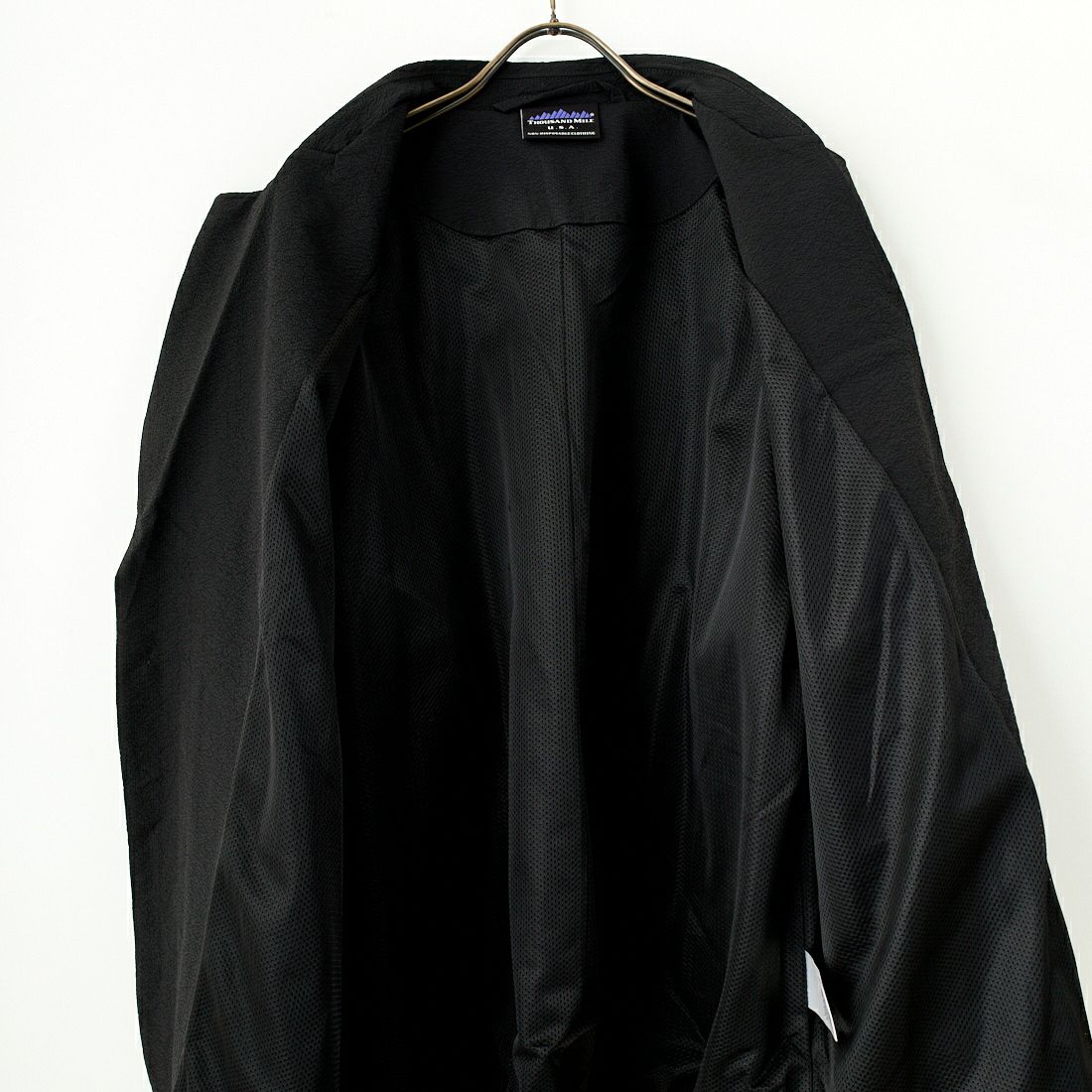 THOUSAND MILE [サウザンド マイル] 別注 シアサッカージャケット&パンツ セットアップ [TM251SS50471-JF] 09 BLACK