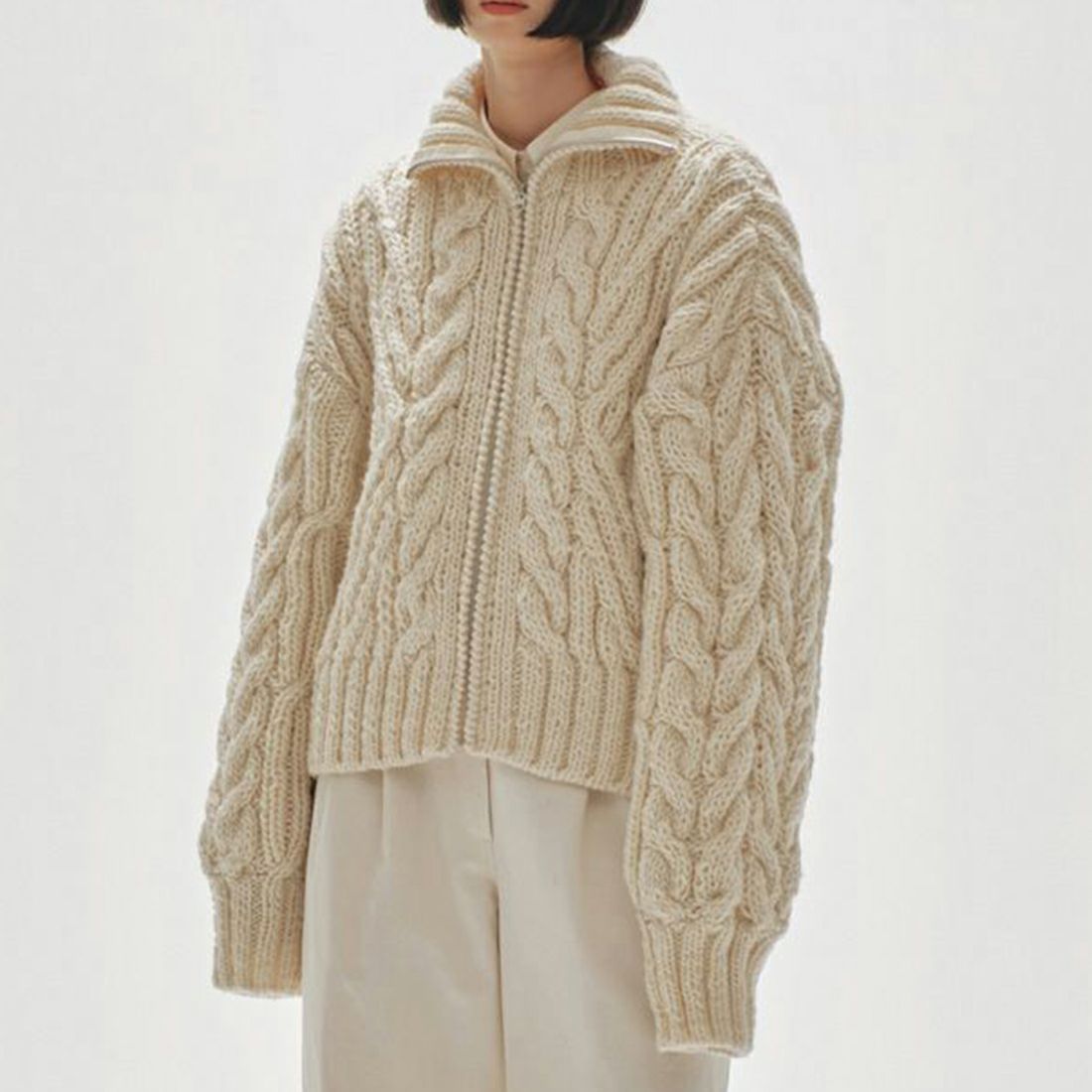 TODAYFUL [トゥデイフル] ボリュームハンドニットカーディガン  