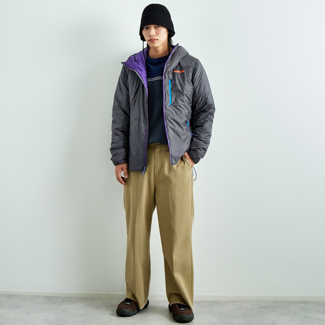 patagonia [パタゴニア] メンズ DASライトフーディ [85301] FGE &&モデル身長：179cm 着用サイズ：M&&