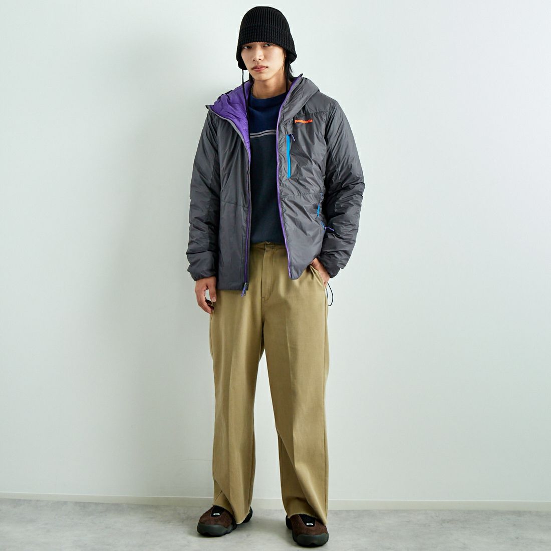 patagonia [パタゴニア] メンズ DASライトフーディ [85301] FGE &&モデル身長：179cm 着用サイズ：M&&