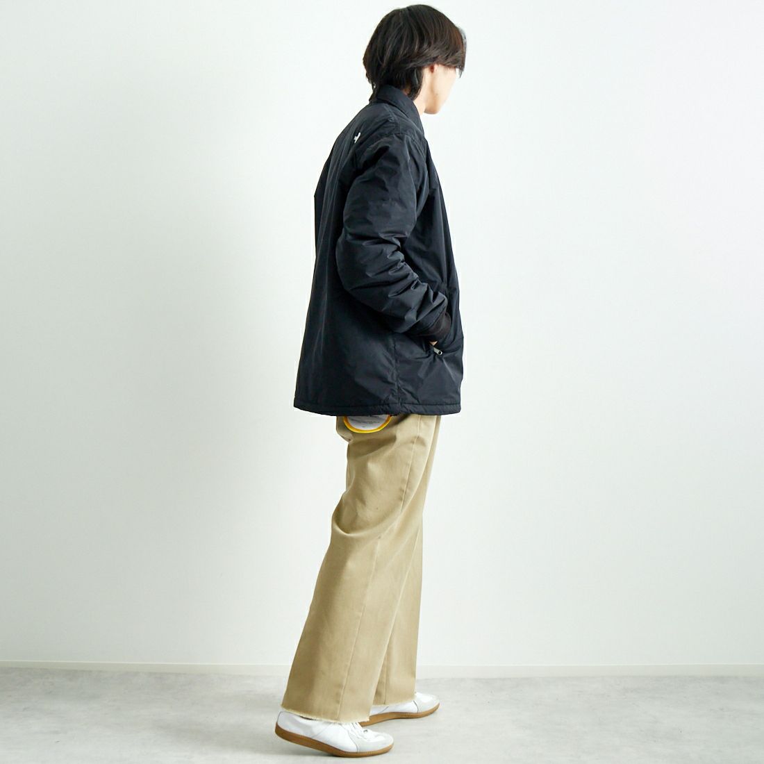 THE NORTH FACE [ザ ノースフェイス] インサレーテッドコーチジャケット [NY82450] K &&モデル身長：179cm 着用サイズ：L&&