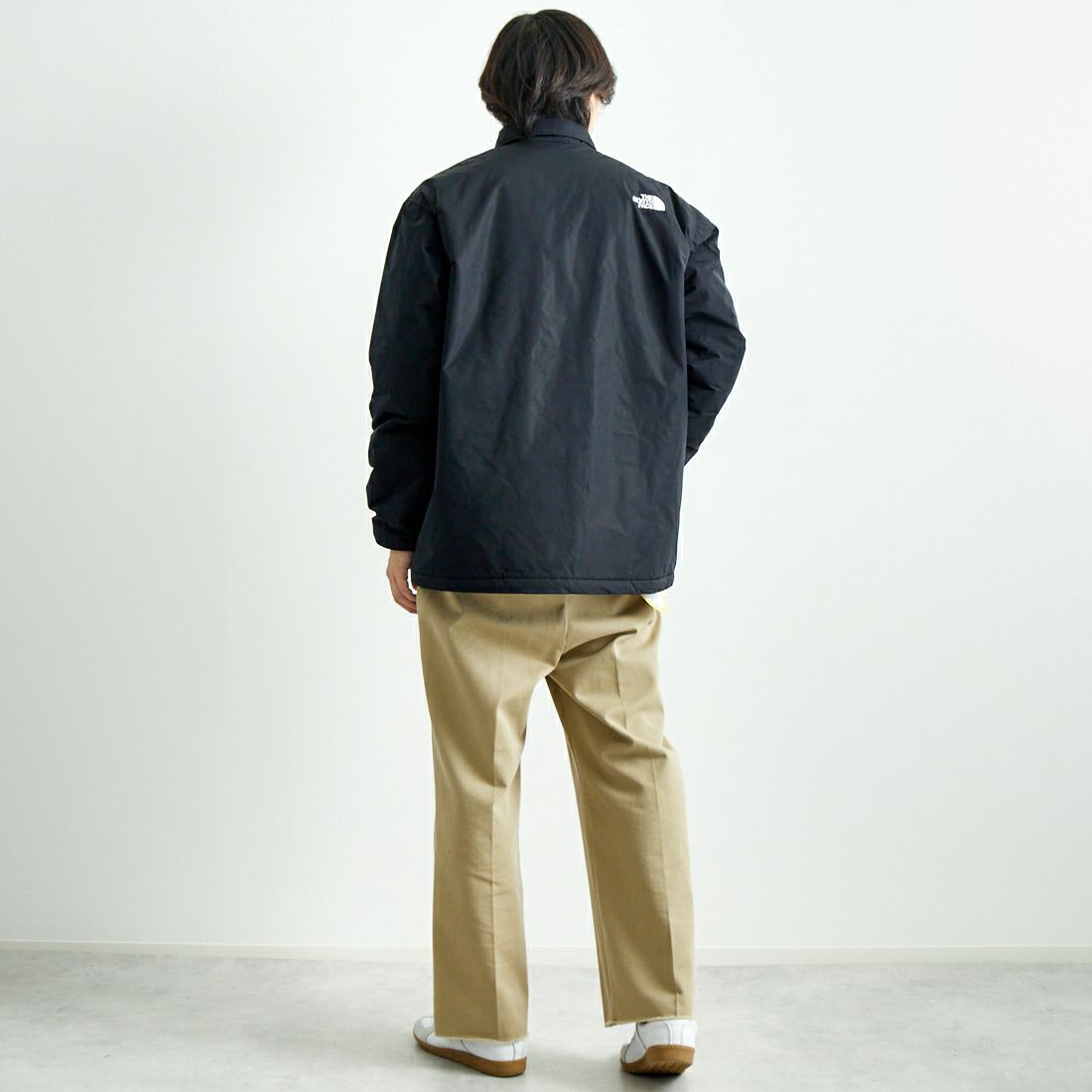 THE NORTH FACE [ザ ノースフェイス] インサレーテッドコーチジャケット [NY82450] K &&モデル身長：179cm 着用サイズ：L&&