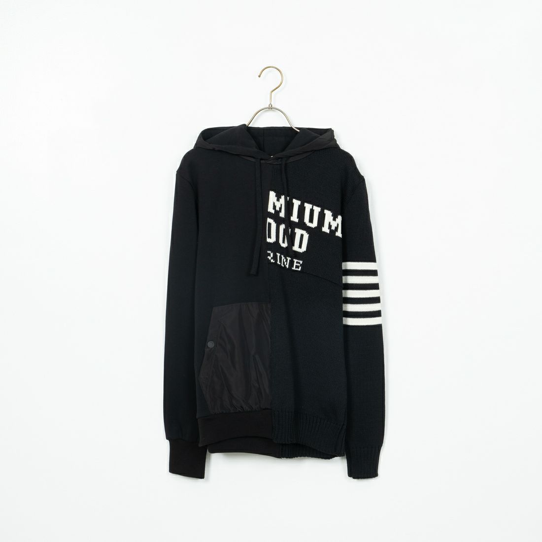 P.M.D.S. [ピーエムディーエス] 切り替えパーカー [RAISAMGA435] BLACK