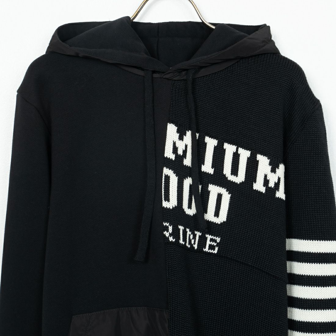 P.M.D.S. [ピーエムディーエス] 切り替えパーカー [RAISAMGA435] BLACK