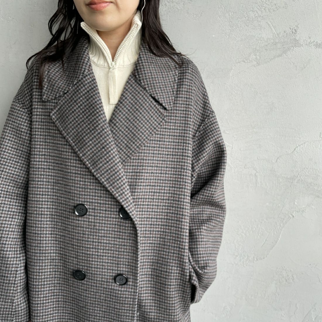 le glazik [ルグラジック] リバーダブルブレステッドコート [LG