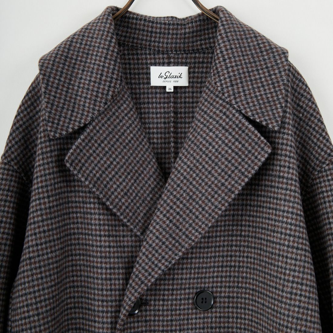 le glazik [ルグラジック] リバーダブル ブレステッドコート [LG-A0451LWW] BLK/BRN GU