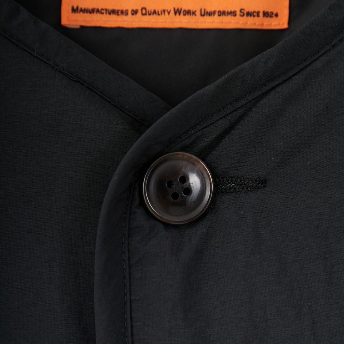 UNIVERSAL OVERALL [ユニバーサルオーバーオール] 別注 中綿入りノーカラージャケット [U2432452IN-JF] BLACK