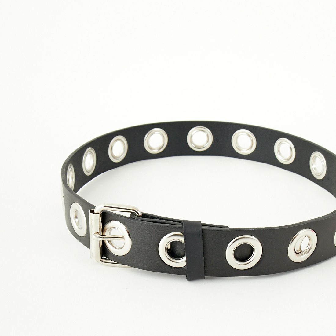FUNK PLUS [ファンクプラス] レザーアイレットベルト [LEATHER-EYELET15] BLACK