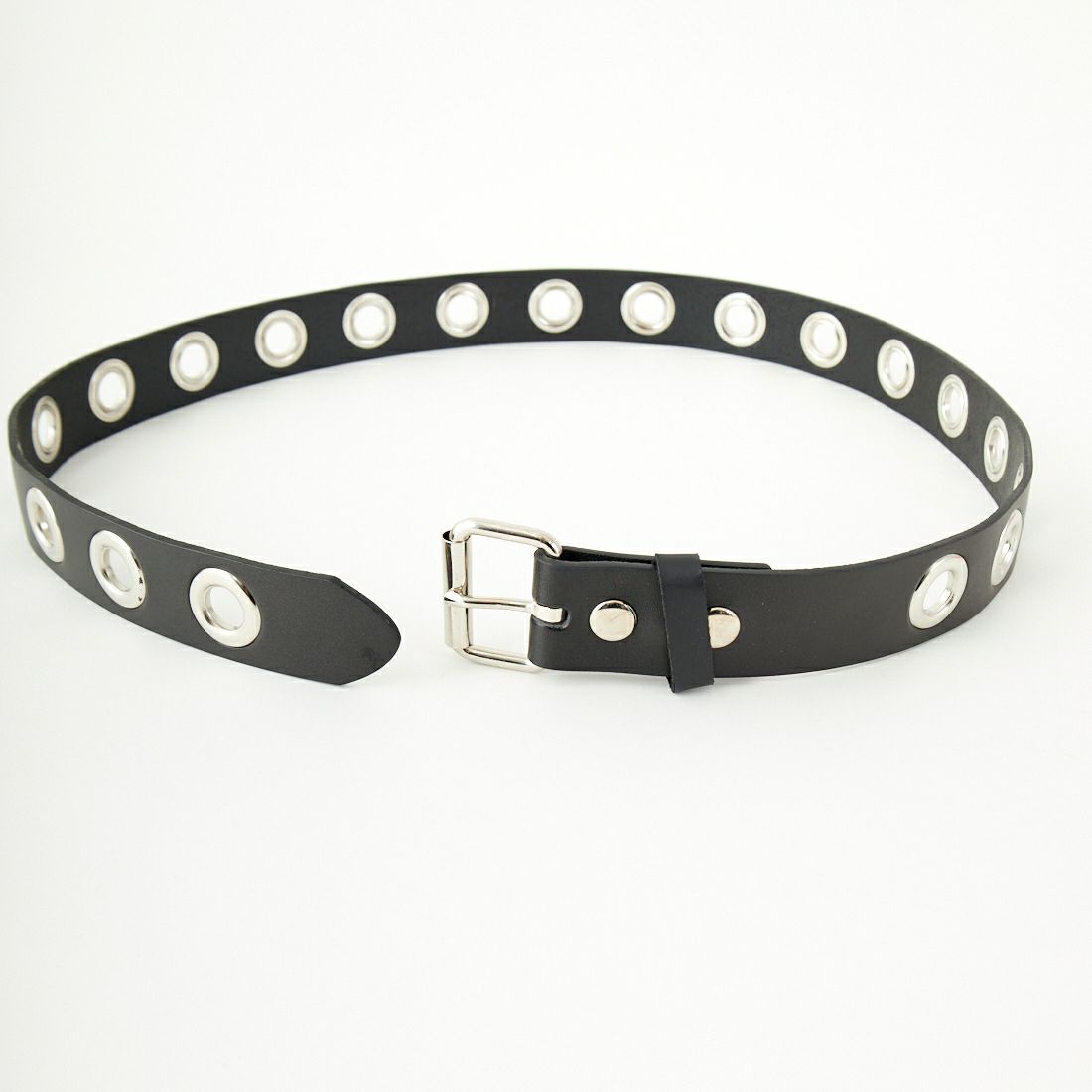 FUNK PLUS [ファンクプラス] レザーアイレットベルト [LEATHER-EYELET15] BLACK