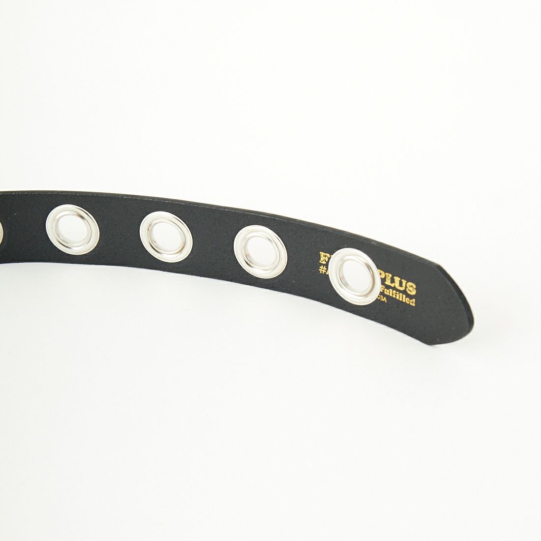 FUNK PLUS [ファンクプラス] レザーアイレットベルト [LEATHER-EYELET15] BLACK