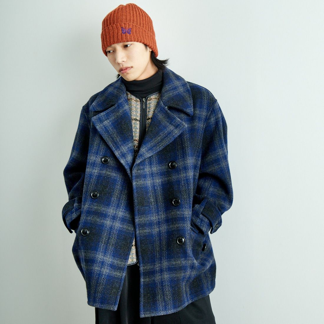 A NAVY&&モデル身長：179cm 着用サイズ：L&&