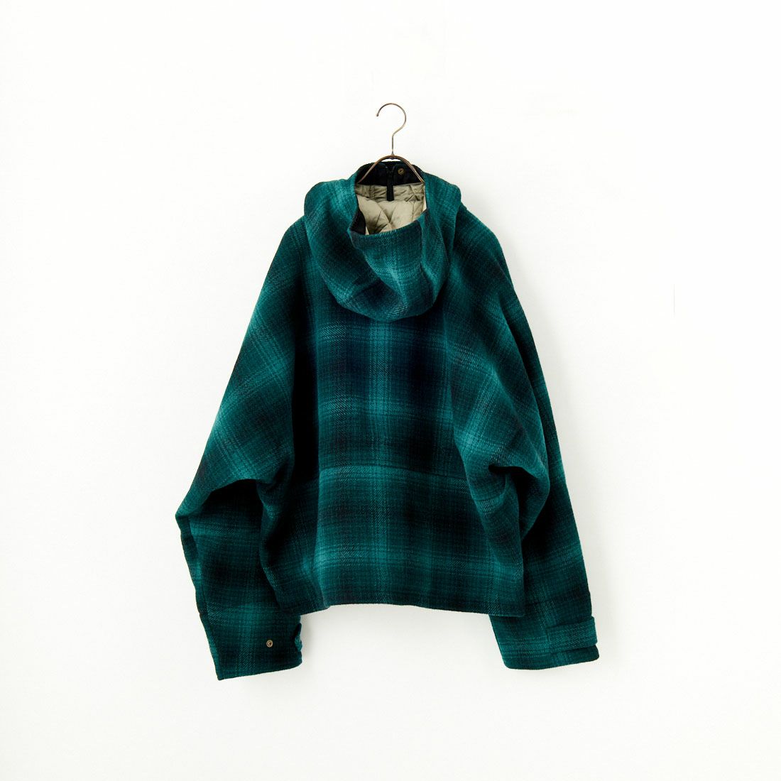 South2West8 [サウスツーウエストエイト] オンブレチェック ショートハンティングパーカー [PU462] GRN/BLK