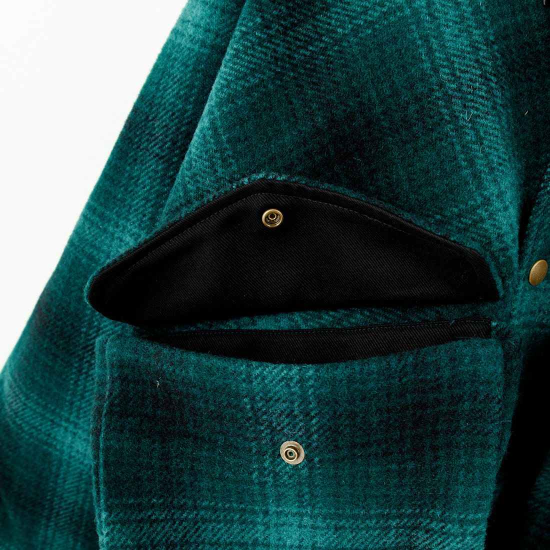 South2West8 [サウスツーウエストエイト] オンブレチェック ショートハンティングパーカー [PU462] GRN/BLK