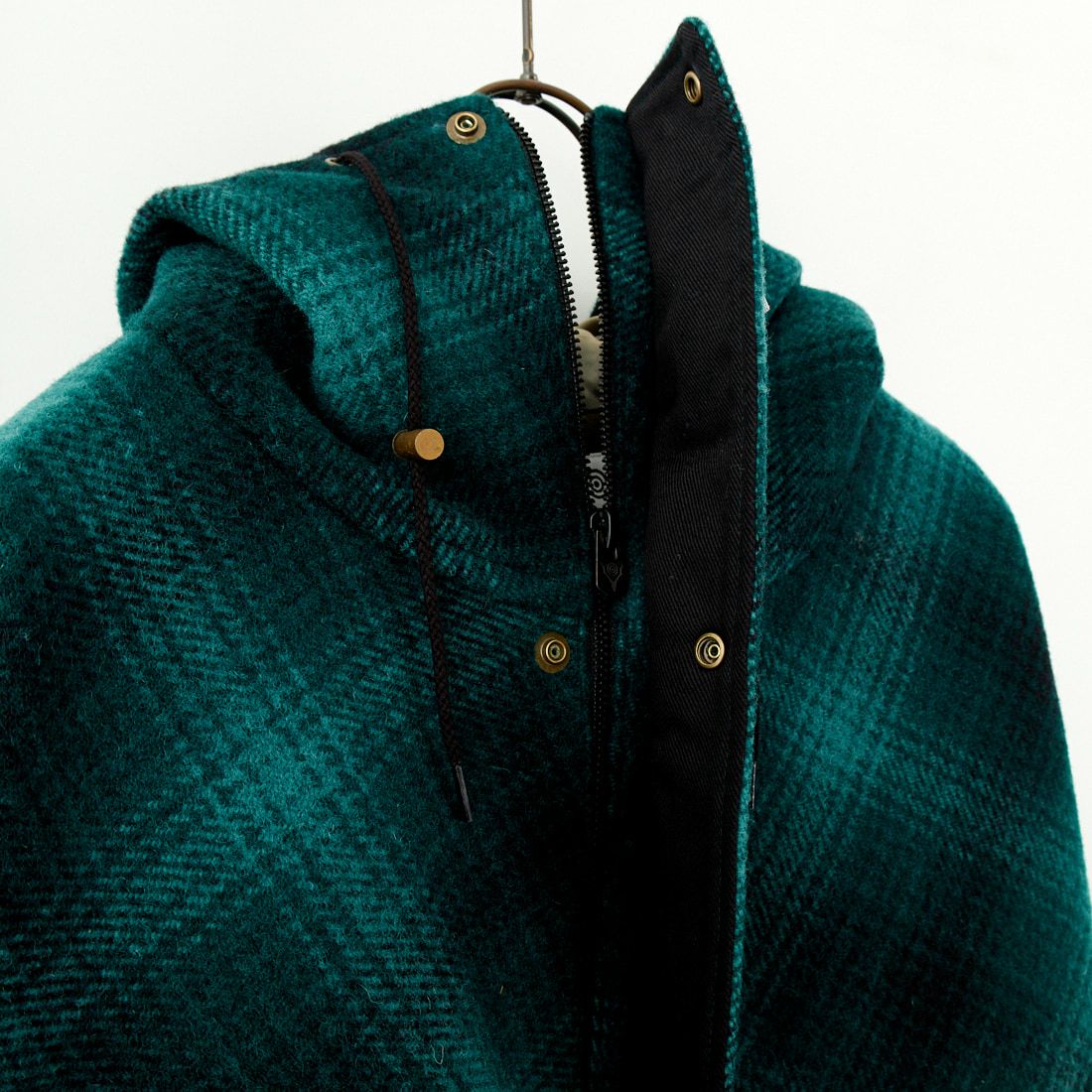 South2West8 [サウスツーウエストエイト] オンブレチェック ショートハンティングパーカー [PU462] GRN/BLK