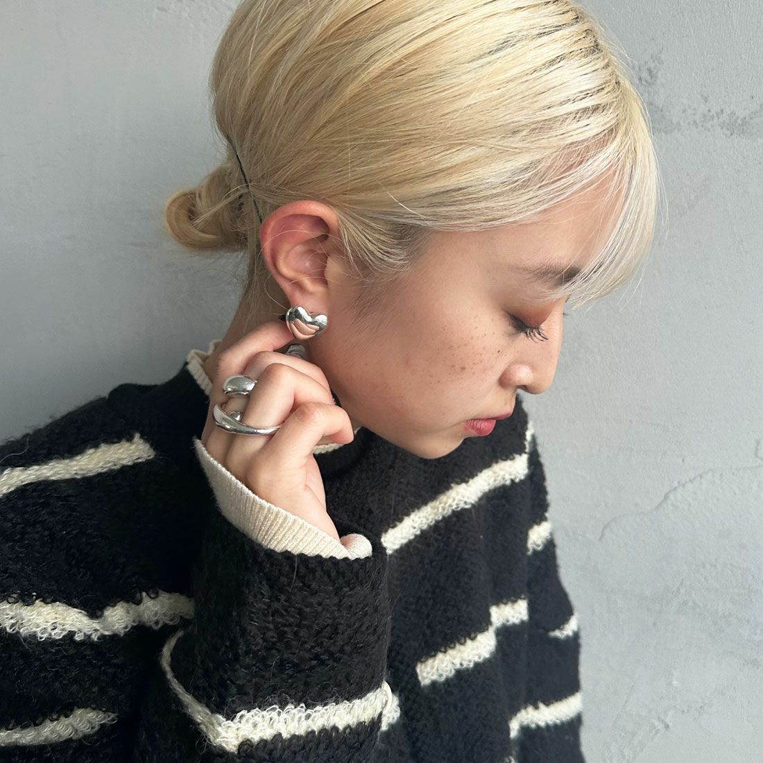 PHILIPPE AUDIBERT [フィリップ オーディベール] WANDA LATION ハートモチーフシルバーピアス [BO5302] SILVER