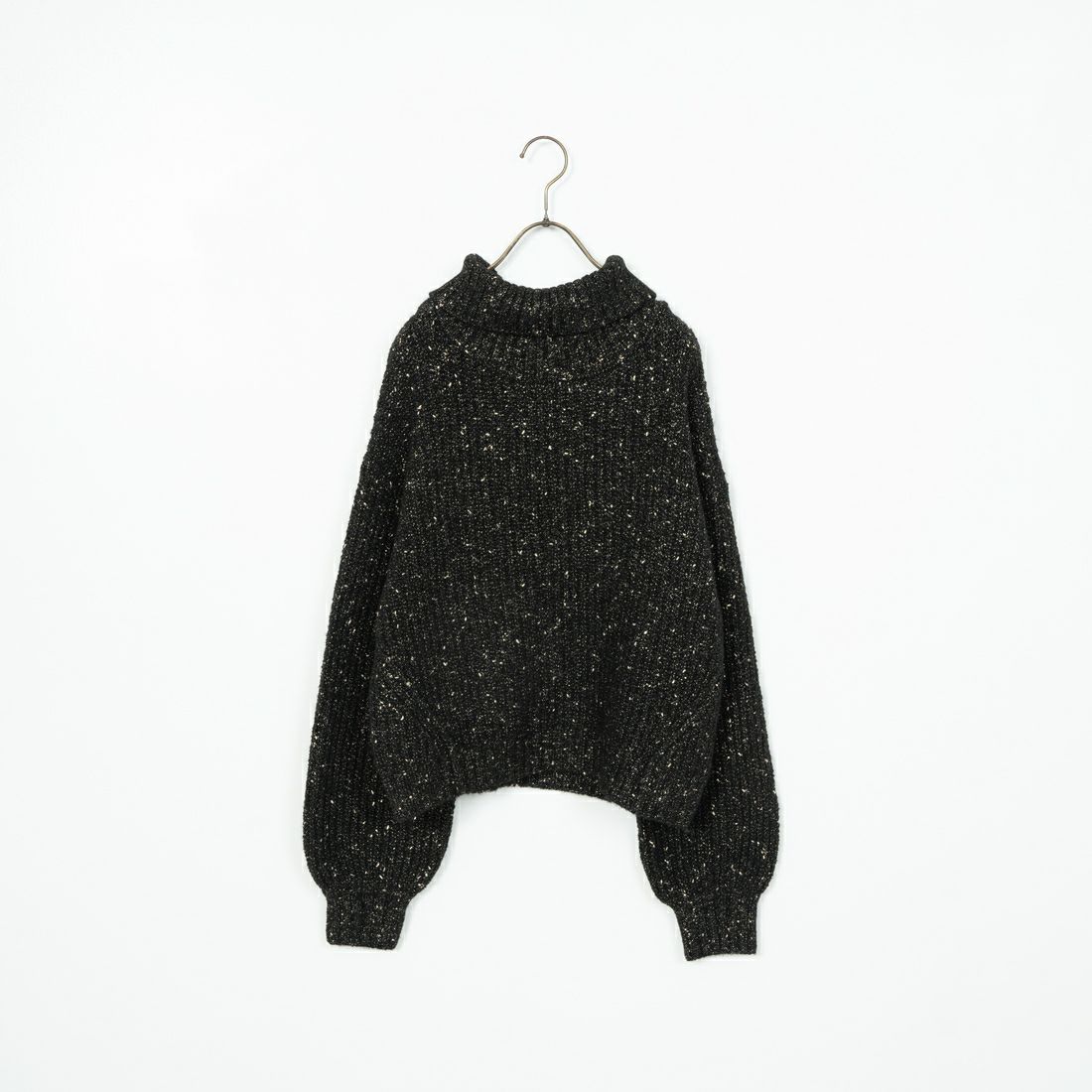 Jf Ready Made [ジェイエフレディメイド] ラメホイルタートルネックプルオーバー [3224431] ﾌﾞﾗｯｸ