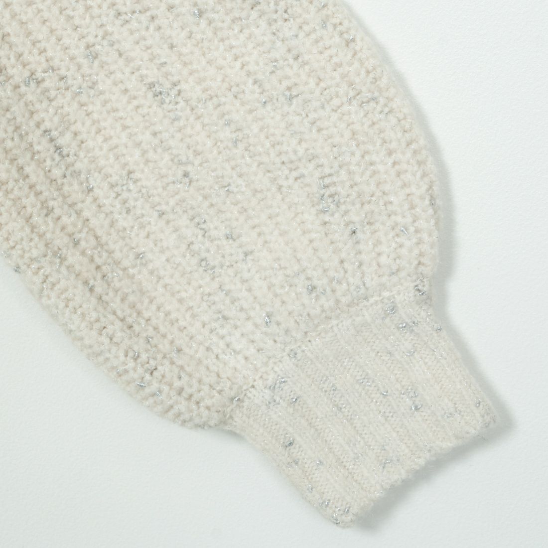 Jf Ready Made [ジェイエフレディメイド] ラメホイルタートルネックプルオーバー [3224431] ｵﾌﾎﾜｲﾄ