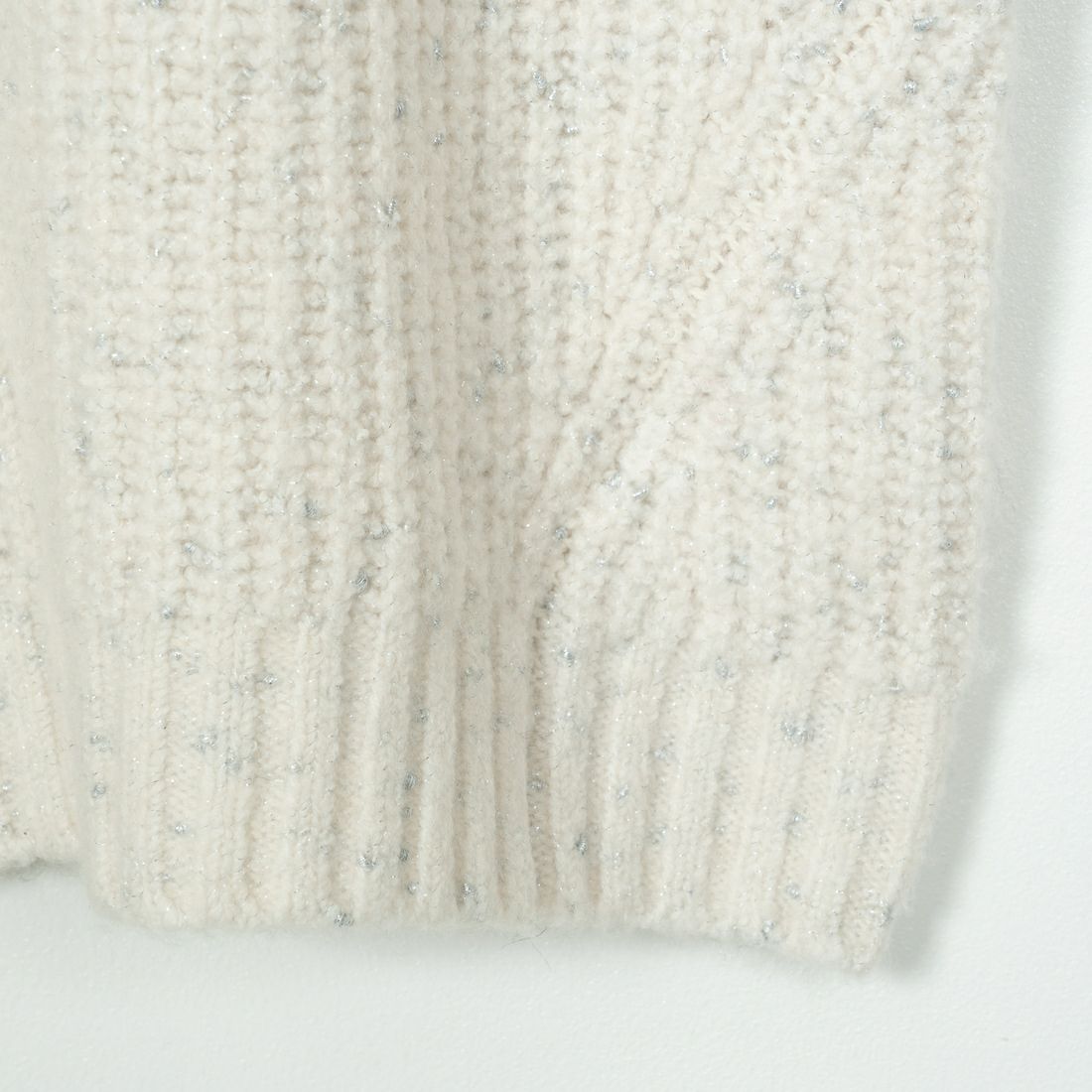 Jf Ready Made [ジェイエフレディメイド] ラメホイルタートルネックプルオーバー [3224431] ｵﾌﾎﾜｲﾄ