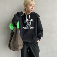 01 BLACK&&モデル身長：150cm 着用サイズ：S&&