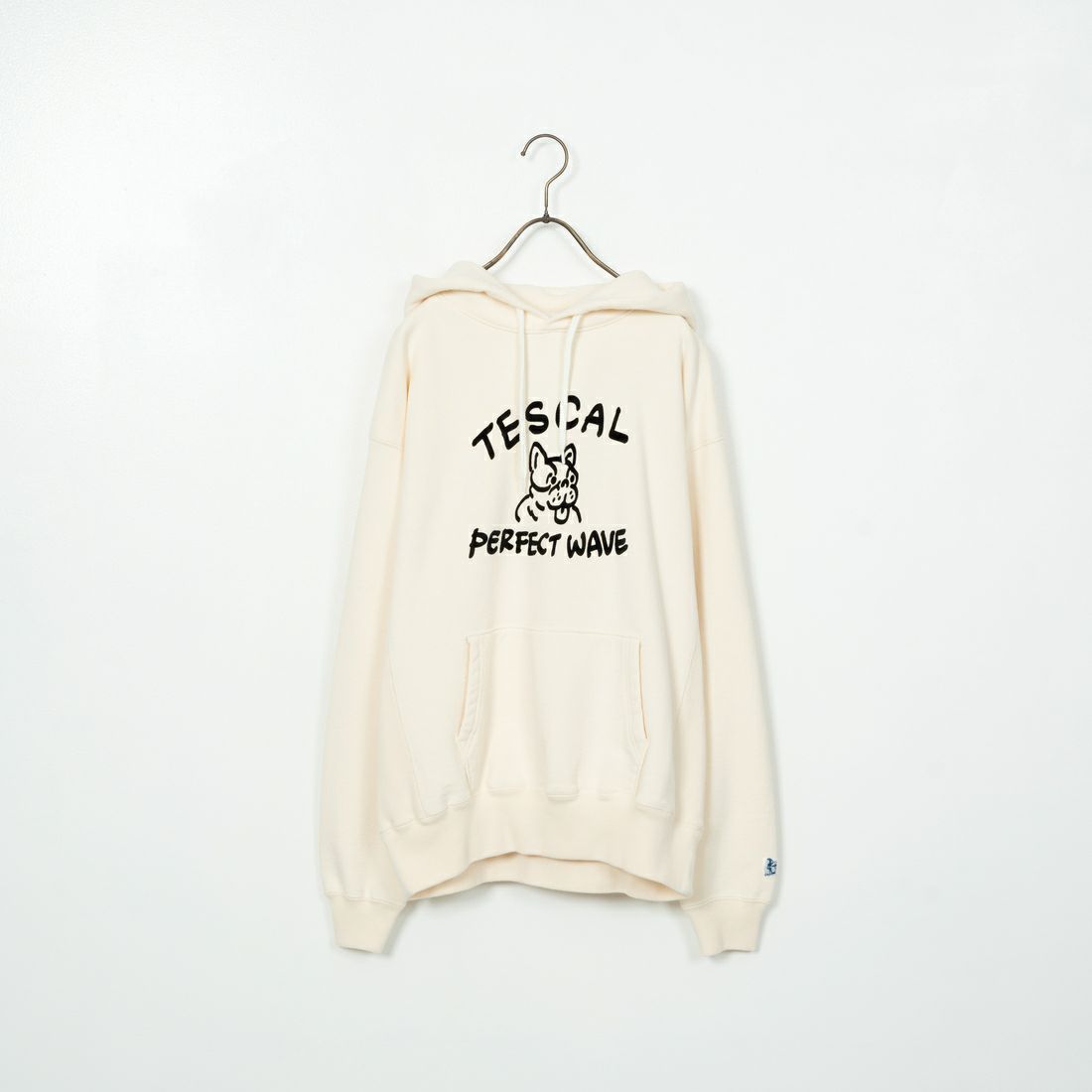 The Endless Summer [エンドレスサマー] 別注 BUHI フロッキーロゴプリント スウェットパーカー [FH-24774506-JF] 05 IVORY
