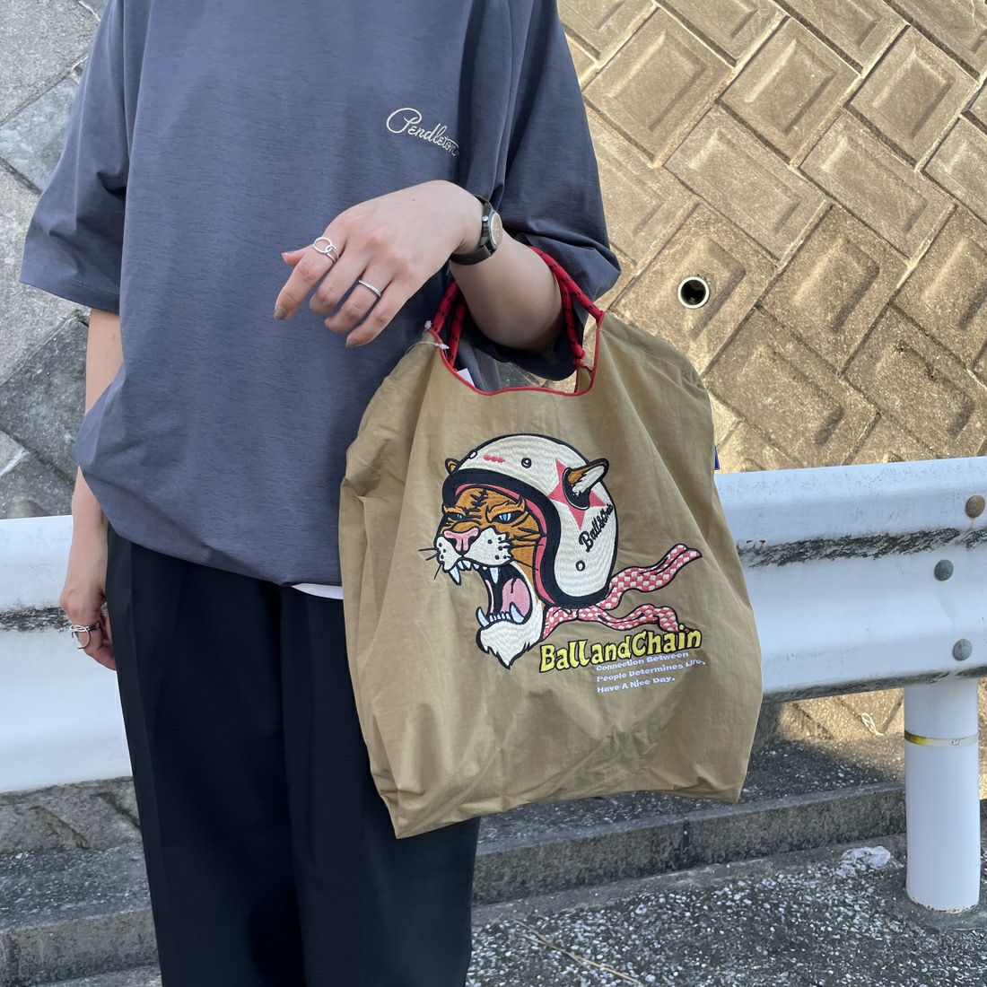 Ball&Chain [ボールアンドチェーン] エコバッグ H.TIGER [HTIGER] 30104903