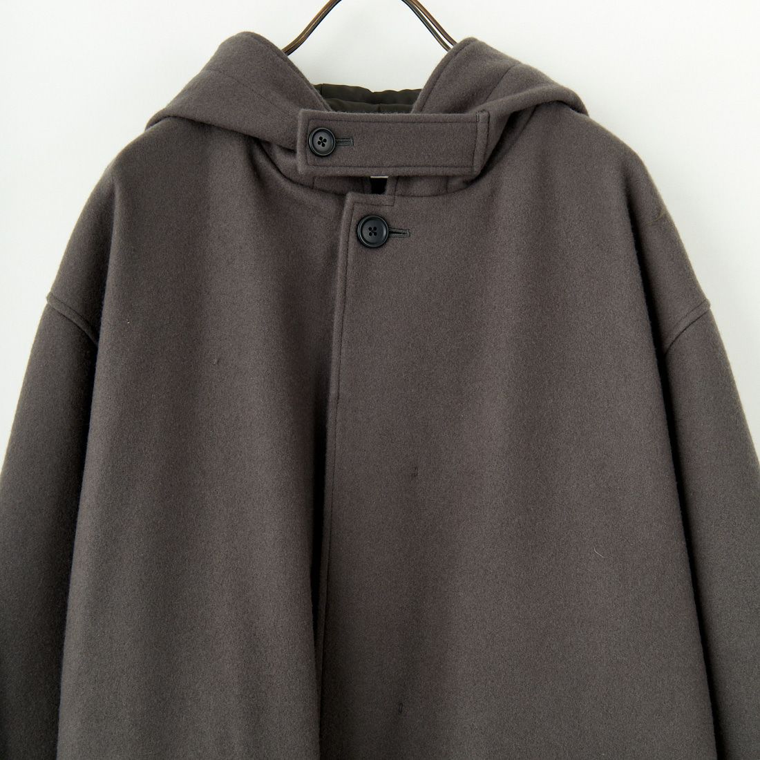 STILL BY HAND [スティルバイハンド] ラムウールフードコート [CO03244] KHAKI GREY