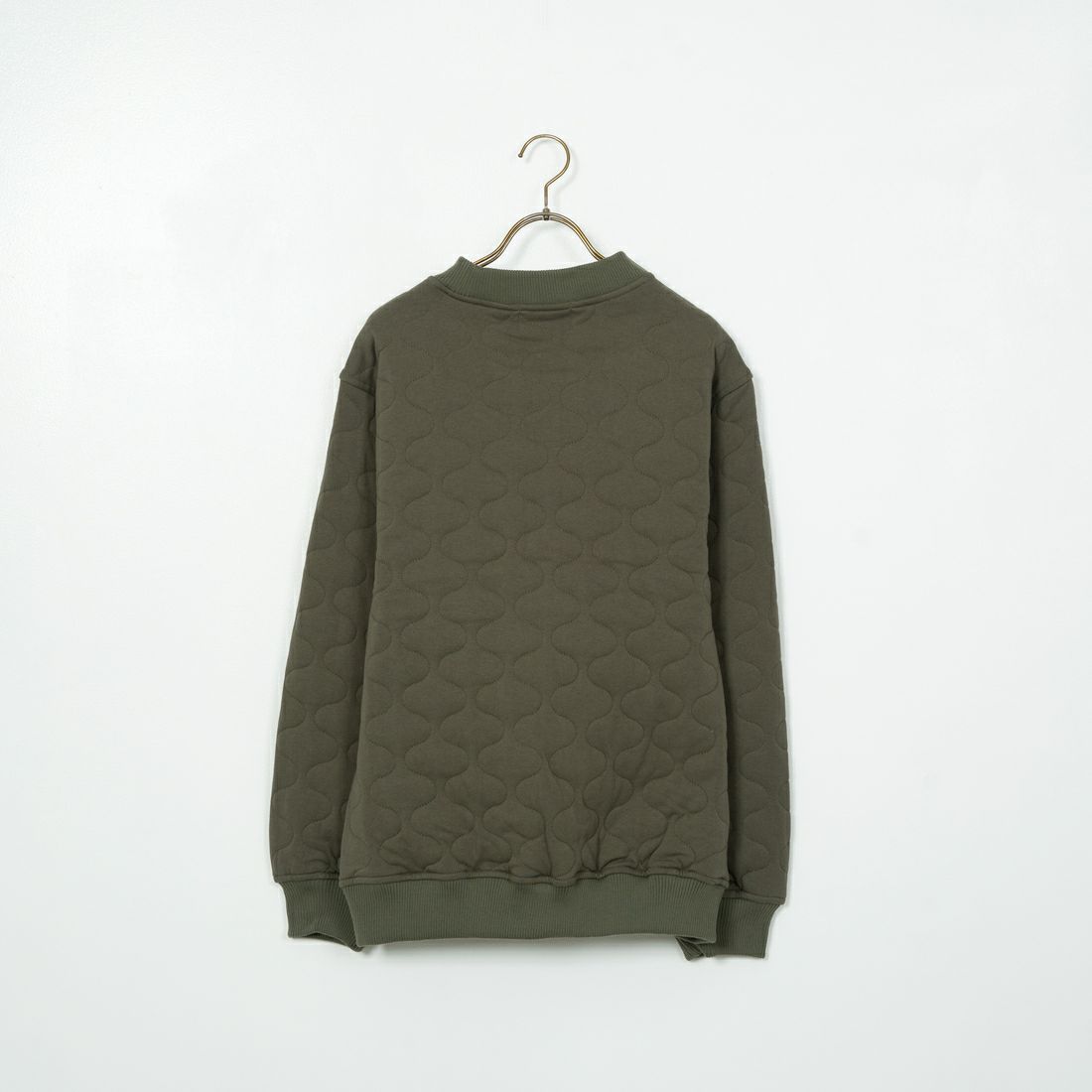 HELLO CALIF [ハローカリフ] カットキルト クルーネックプルオーバー [644401] KHAKI