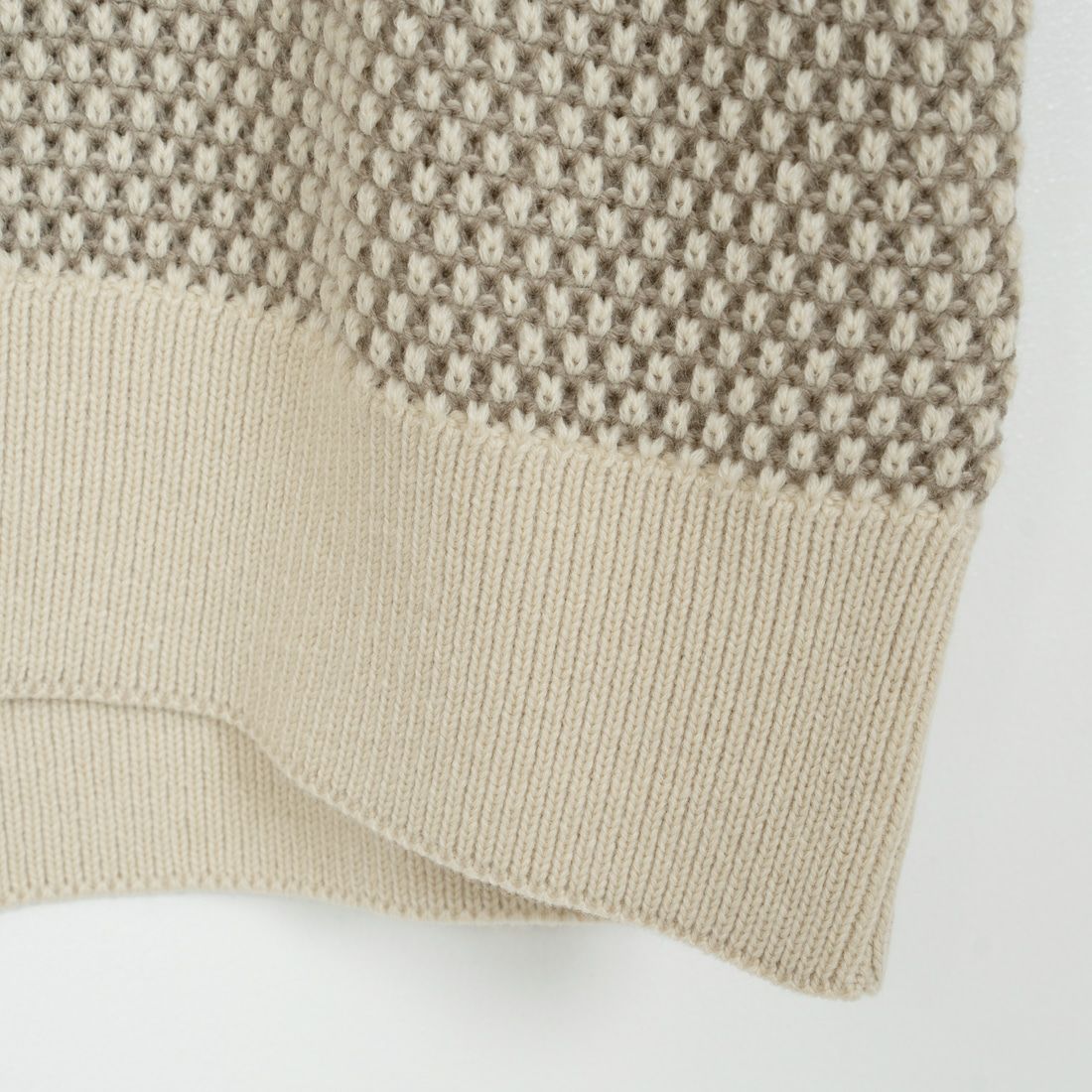 gim × JEANSFACTORY [ジム × ジーンズファクトリー] ウォッシャブルポップコーン編みクルーネックニット [24527589] 303 ｴｸﾘｭ