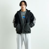 BLACK&&モデル身長：179cm 着用サイズ：L&&