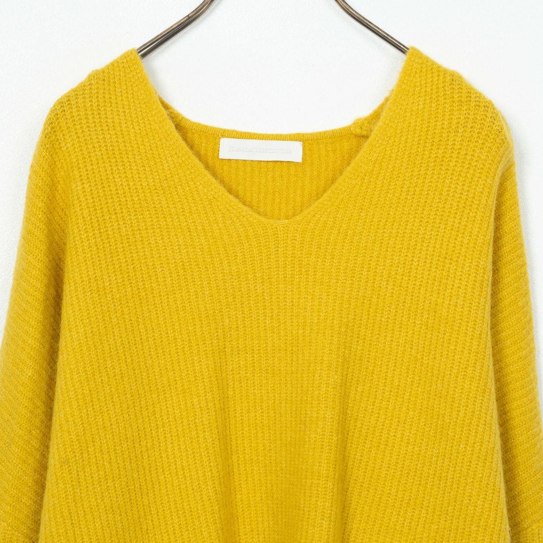 Jeans Factory Clothes [ジーンズファクトリークローズ] フォックス混Vネックニット [998-17530] 51 ｲｴﾛｰ