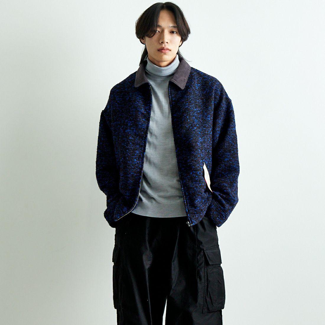 530 BLUE&&モデル身長：179cm 着用サイズ：L&&