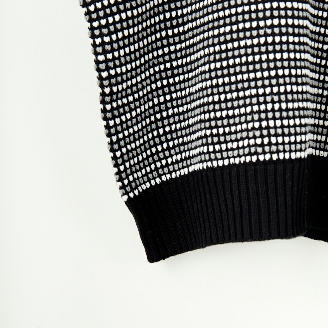 Noir Fabrik [ヌワールファブリック] ポップコーン編み クルーネックニット [NF-244-093] BLK