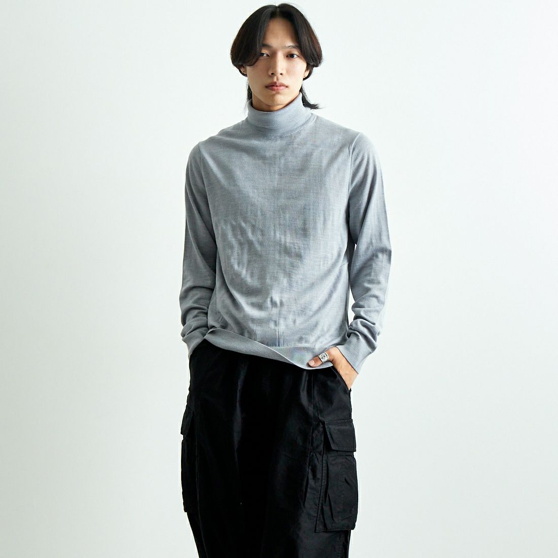 003 ｸﾞﾚｰ&&モデル身長：179cm 着用サイズ：L&&