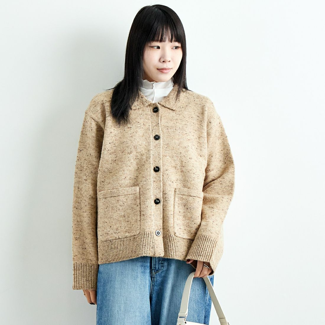 43 BEIGE&&モデル身長：167cm 着用サイズ：F&&