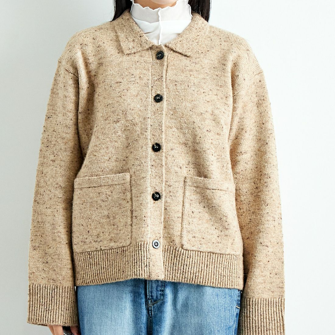 TORRAZZO DONNA [トラッゾドンナ] ネップミックスニット [6257-678] 43 BEIGE