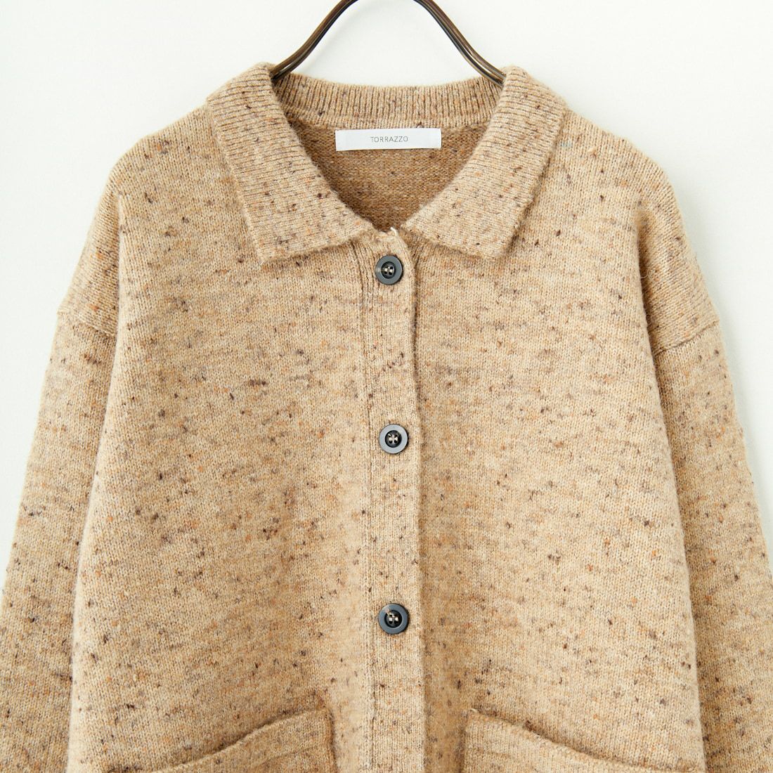 TORRAZZO DONNA [トラッゾドンナ] ネップミックスニット [6257-678] 43 BEIGE