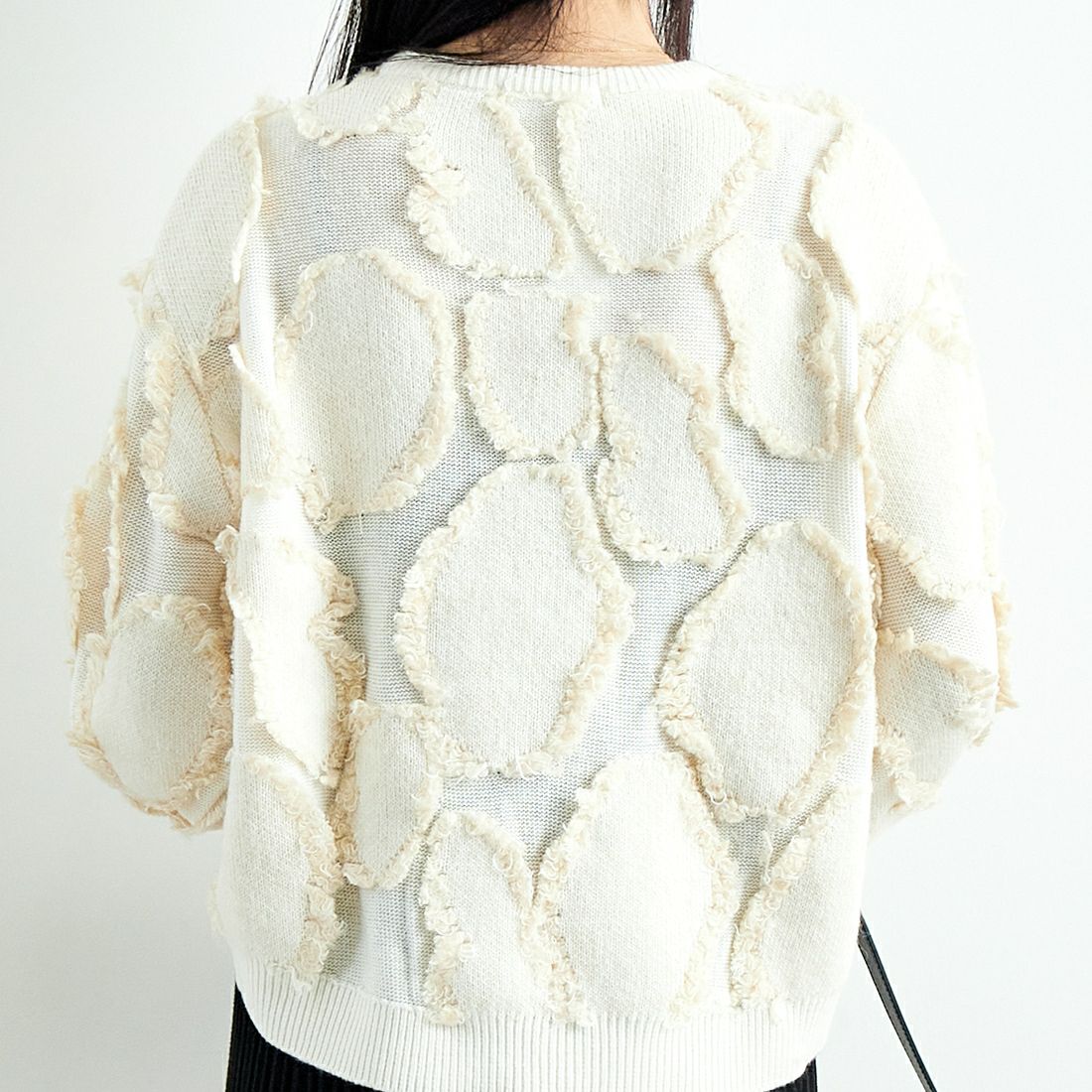 TORRAZZO DONNA [トラッゾドンナ] フリンジニットトップス [6257-450] 09 IVORY