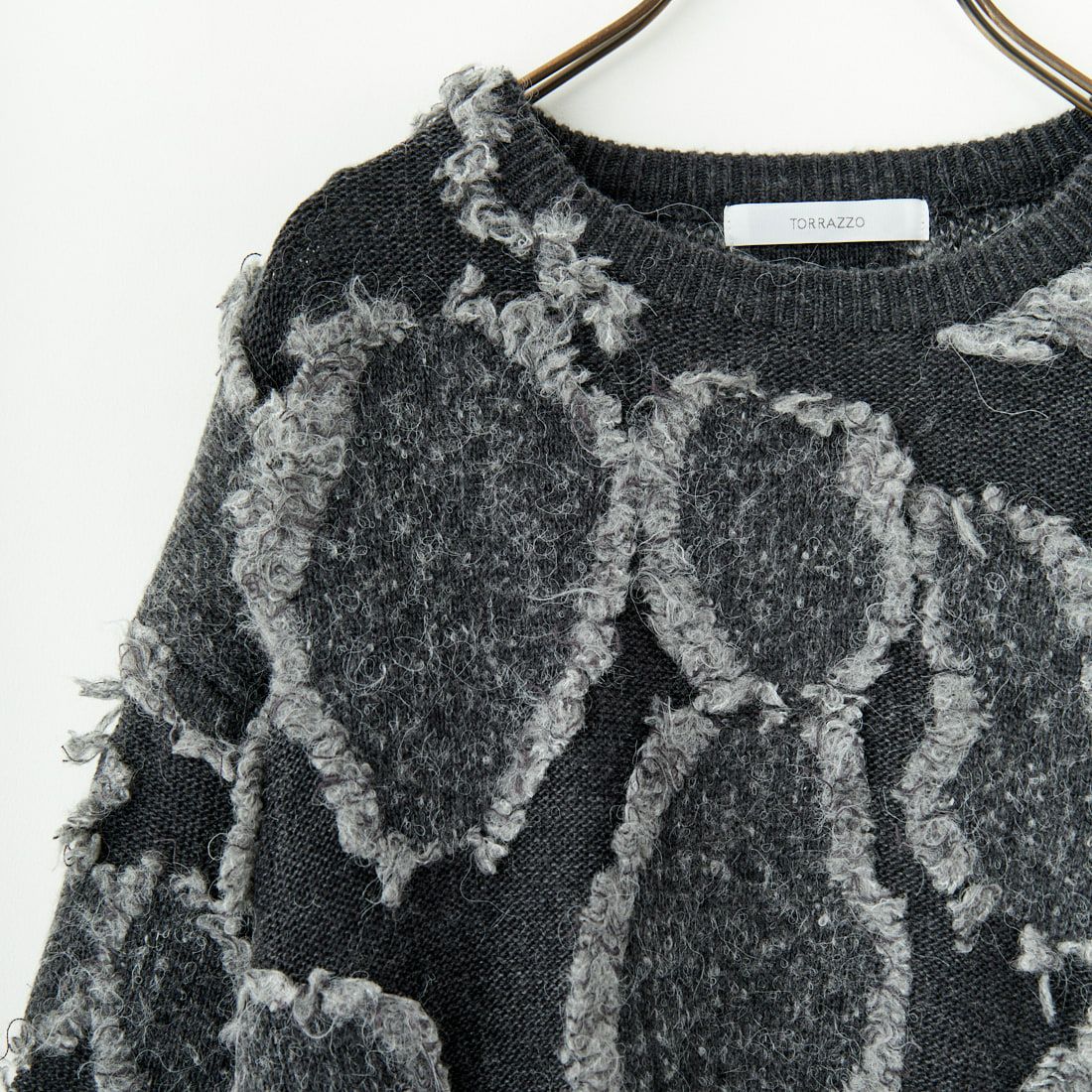 TORRAZZO DONNA [トラッゾドンナ] フリンジニットトップス [6257-450] 13 GRAY