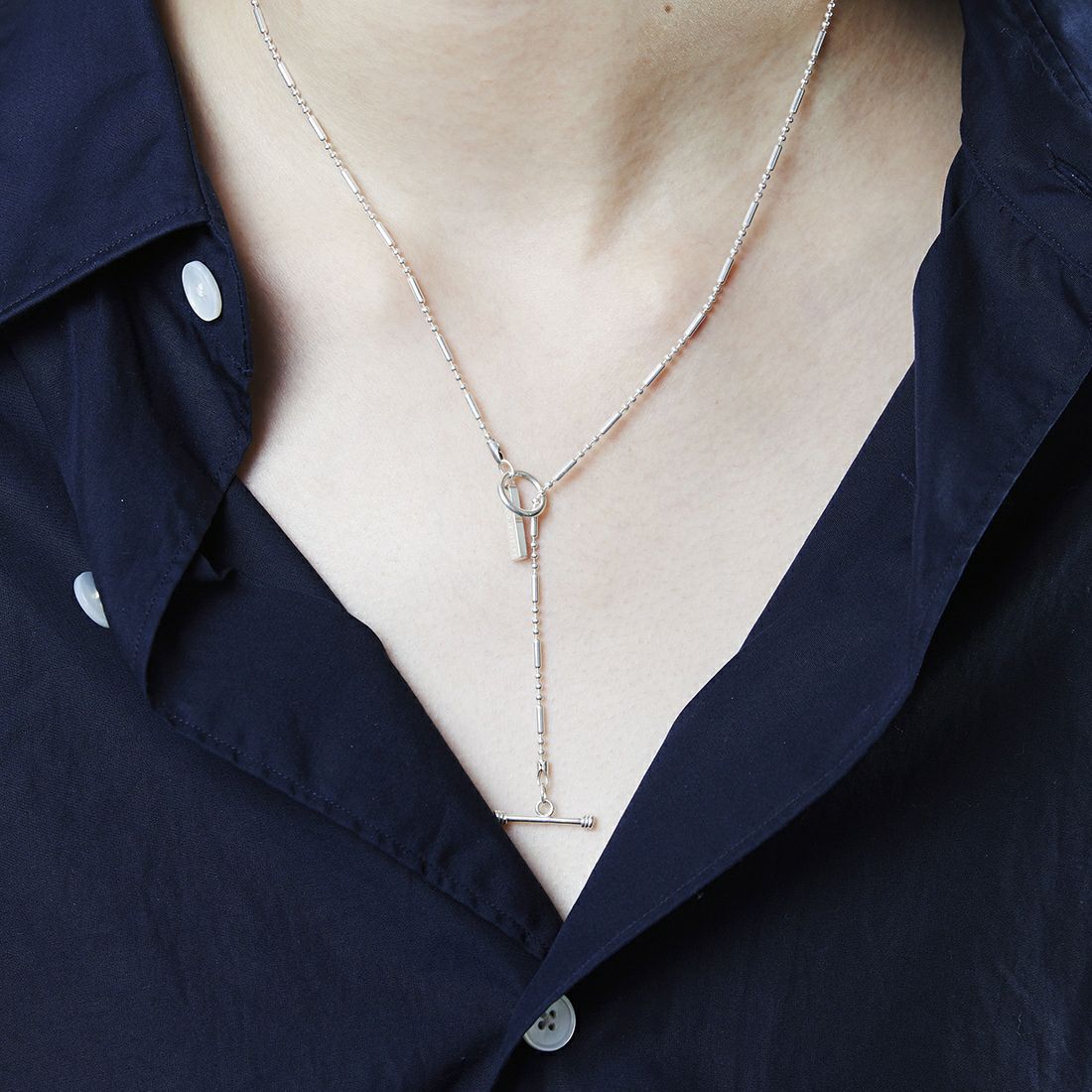 XOLO JEWELRY [ショロジュエリー] シリンダーリンクネックレス [XON041-60] SILVER