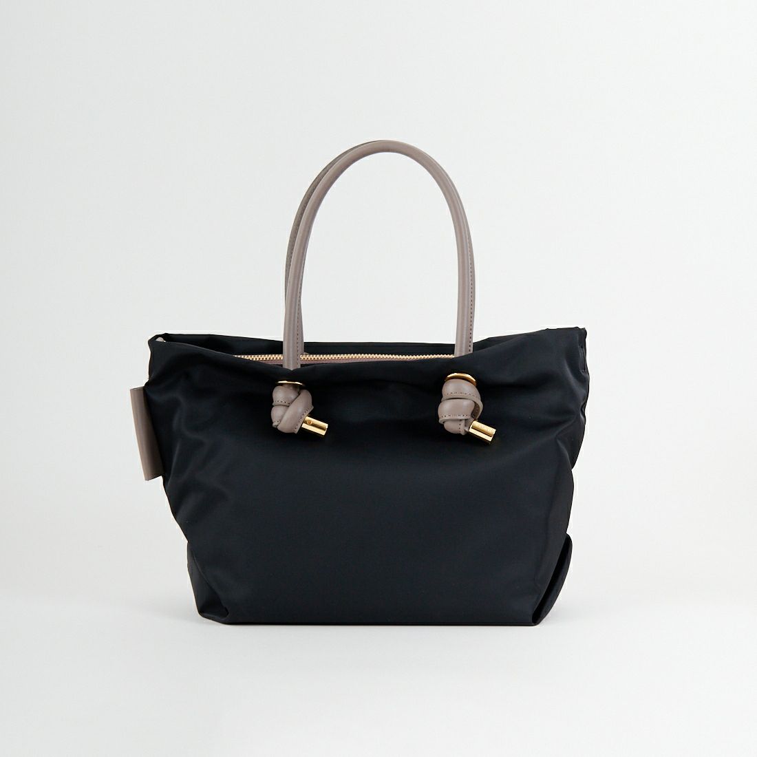 VIOLAd'ORO [ヴィオラドーロ] ノットハンドルナイロントートバッグ [V-2174] BLACK/TAU